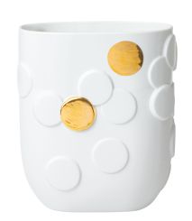 Räder goldener Punkt Vase 19x12x21,5cm 