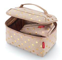Reisenthel Beautycase Set 1 Metallic Dots Coffee 