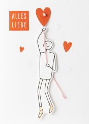 Räder Glücksbotenkarte Alles Liebe 