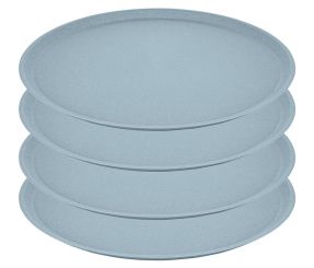 Koziol Großer Teller 255 mm Connect Plate 255mm 4er-Set nature flower blue 