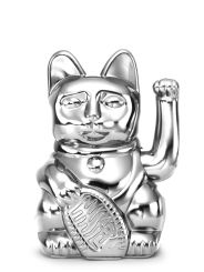 Donkey Winkekatze Lucky Cat Cosmic Shiny Silver 