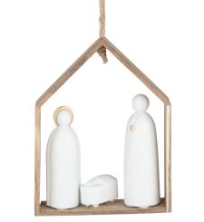 Räder Häuschen Krippe 11x3,5x14 cm 