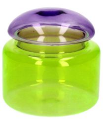 Gift Company Voile Glasdose S Borosilikatglas neon lila/gelb gs 