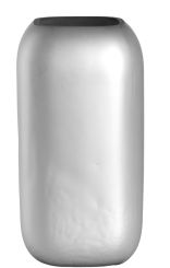 Leonardo Vase 28x15 cm Silber Matt Neve 