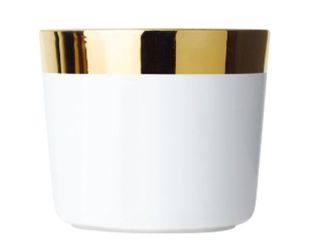 Sieger by Fürstenberg Temptation Sip of Gold Becher ohne Henkel White Plain 