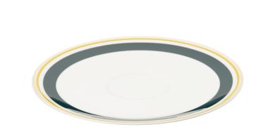 Dibbern Capri Untertasse 0,11 L Dunkelgrün / Gelb 