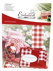 Dosen-Zentrale Grußkarten 6er Set für Einmachgläser 