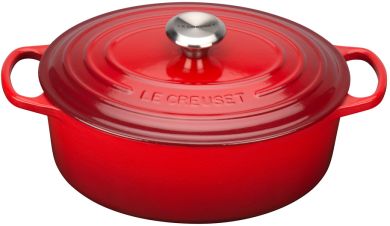 Le Creuset Bräter Oval Signature 29 cm Kirschrot 