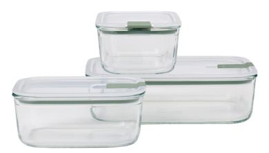 Mepal Set Glas Easyclip 3-tlg. (2x700 ml+1500 ml) Nordic Sage 