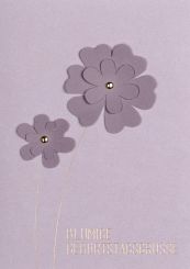 Räder 3D Blumenkarte Blumige Geburtstagsgrüße 