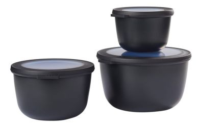 Mepal Multischüssel Cirqula 3-tlg. Hoch Nordic Black 