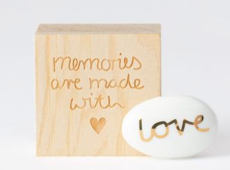 Räder Glückskästchen Memories are made (Stein) 