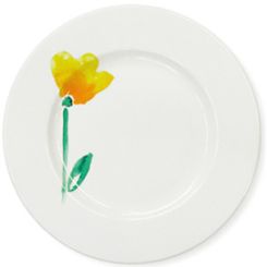 Dibbern Impression Teller flach 26,5 cm Blume Gelb 