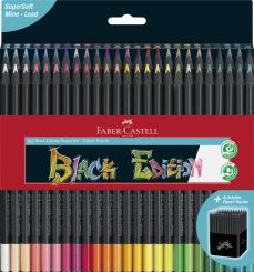 Faber-Castell Buntstifte Black Edition 50er Kartonetui 