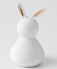 Räder Porzellanhase klein Dame goldene Ohren D.7/H.13cm 