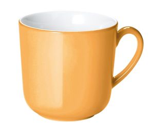 Dibbern Solid Color Mandarine Becher mit Henkel 0,32 L 