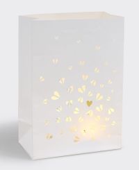 Räder Lichttüten 2er Set Herzen 14,5x8x20,5cm 