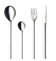 Mono 24Tlg. Garnitur M. Messer 03, Kurze Klinge Brillant Poliert 