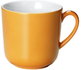 Dibbern Solid Color Orange Becher mit Henkel 0,32 L 