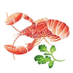 Paperproducts Design Servietten 33x33 cm Homard et Persil 