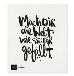 Paperproducts Design Spültuch Mach dir die Welt 