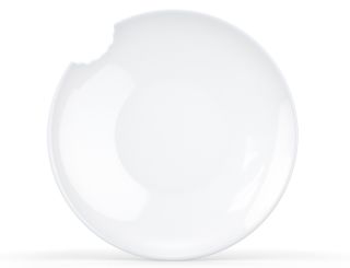 Fiftyeight Products Tiefe Teller 24cm 2-er Set weiß mit Biss 