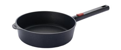 Woll Eco Logic Induktion Guss-Hochrandpfanne Ø 24 cm 7 cm hoch 2,5 L abnehmbarer Stiel 