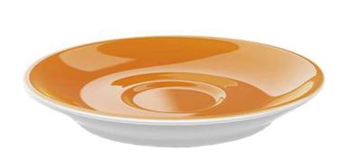 Dibbern Solid Color Orange Espresso Untertasse Classico 