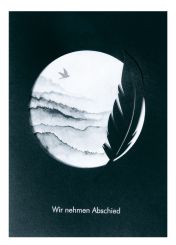 Räder Aquarell Trauerkarte Wir nehmen Abschied 