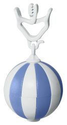 Hansi TT-Anhänger KUGEL 4 St. hellblau/weiß extra schwer ca. 52 g 