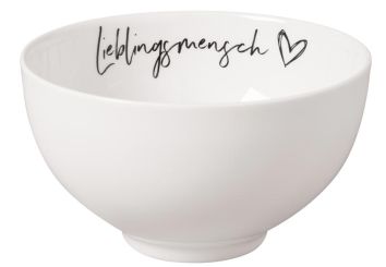 Villeroy & Boch Statement Bol Lieblingsmensch 14x14x8 cm 