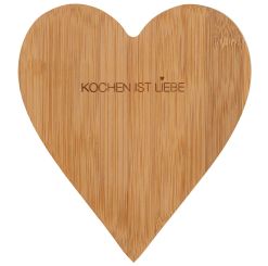 Räder Dining Bambusherz Kochen ist Liebe 20x18x1,2 cm 