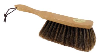 Hansi Handfeger Exklusiv Buchenholz lackiert Lederriemen 