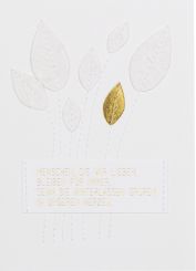 Räder Genähte Trauerkarte Menschen, die wir lieben 