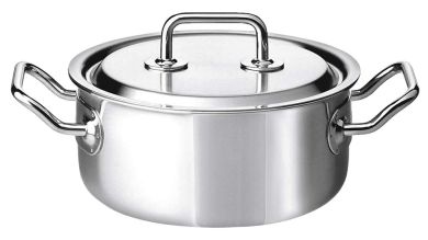 Spring Brigade Premium Bratentopf nieder mit Deckel 16 cm 