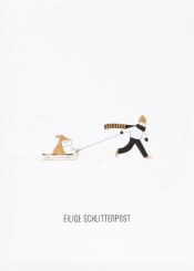 Räder Grußkarte Eilige Schlittenpost 