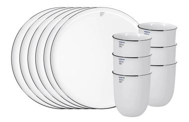 KPM Berlin LAB LAB Frühstücks-Set Enso Schwarz 12-tlg. 