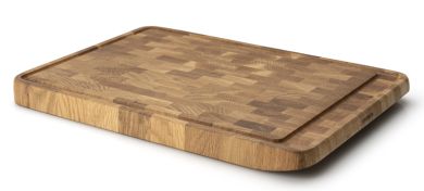 Continenta Tranchierbrett 46x32,5x3,5 cm Eiche Stirnholz 