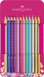 Faber-Castell Buntstifte Sparkle 12er Metalletui 