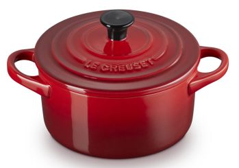 Le Creuset Mini-Cocotte Klassik Rund 14 cm Kirschrot Poterie 