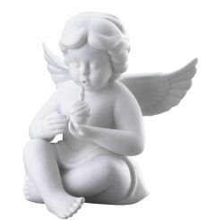 Rosenthal Selection Engel mit GebTagskuch. Mittel Weiss Matt 