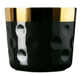 Sieger by Fürstenberg Temptation Sip of Gold Becher ohne Henkel Noir Moon 