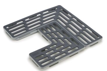 JosephJoseph Sink Saver Anpassbarer Waschbeckenschutz Grau 