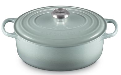 Le Creuset Bräter Oval Signature 29 cm Sea Salt 
