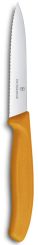 Victorinox Gemüsemesser Swiss Classic Mittelspitz Wellensch 10 cm Orange 
