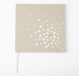 Räder Gästebuch Herzen 21,5x21x1,8cm, 60 Seiten 