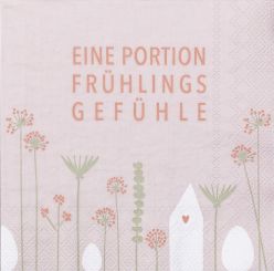 Räder Serviette 33x33cm, Eine Portion Frühlingsgefühle 