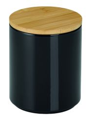 Kela Vorratsdose 1 L Cady Keramik schwarz 15 cm Ø 12 cm 