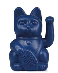 Donkey Winkekatze Lucky Cat Dark Blue 