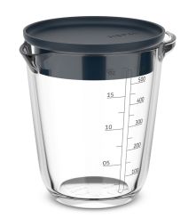 Mepal Glasmessbecher Chef It 500 ml mit Deckel Navy 